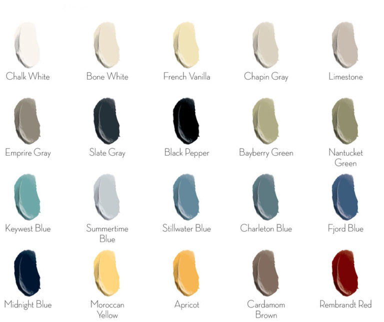 Walmart Chalk Paint Color Chart