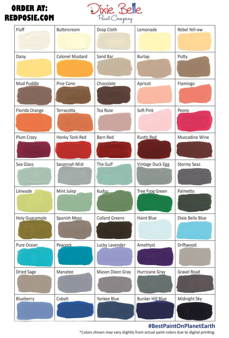 dixiebellepaintcolors2017