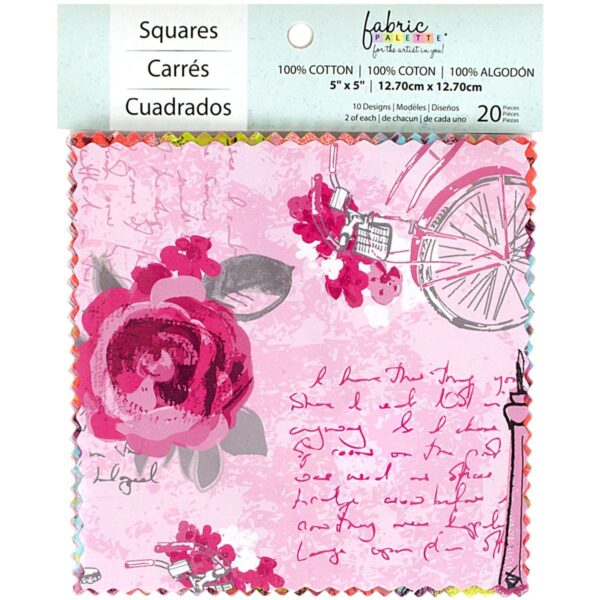 Fabric Palette Charm Pack 5"X5" 20/Pkg-Summertime In Paris - Image 2