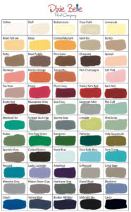 Dixie Belle Color Chart Dixie Belle chalk type paint colors