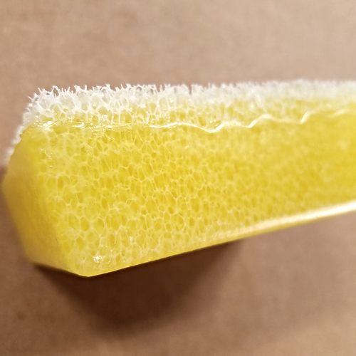 Scrubby Lemon Bar Soap works wonders on hands - brushes