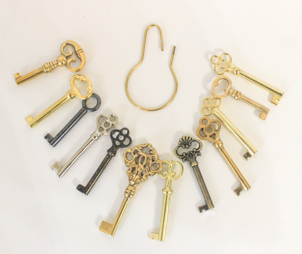 12 KEY ASSORTMENT FOR NEW AND OLD LOCKS  M1999 
