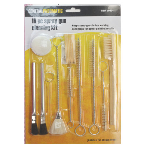 Central Pneumatic 19 Piece Spray Gun Cleaning Kit