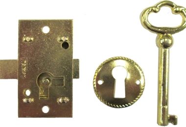 B 0267 Roll Top Desk Escutcheon Brass