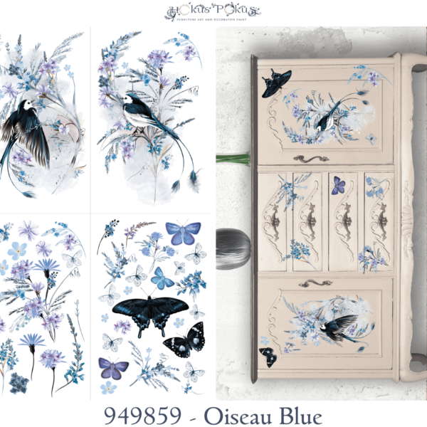 Oiseau Blue Transfer