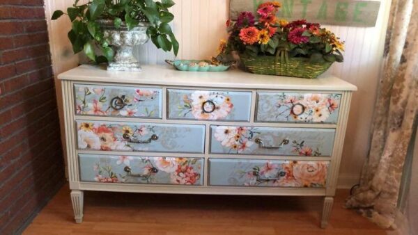 Rose Celebration -dresser makeover