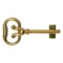 Brass Plated Key for Roll Top Desk Lock