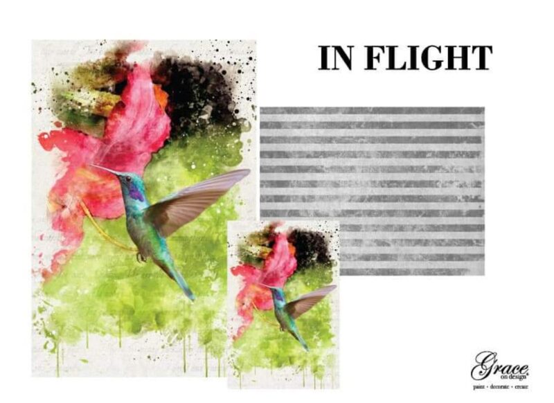 In Flight Decoupage Paper