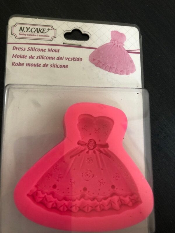 Mould NY Cake Dress Silicone Dress Mold-baking soap craft