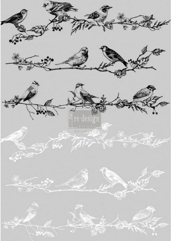 Re-Design Decor Transfers - Birds & Berries - Image 2