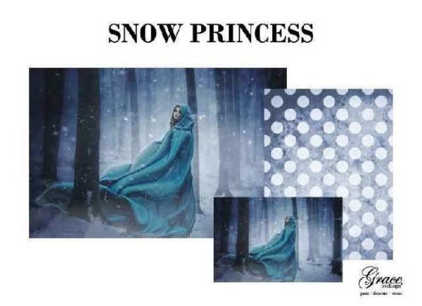 Snow Princess Decoupage Pack -Grace on Design