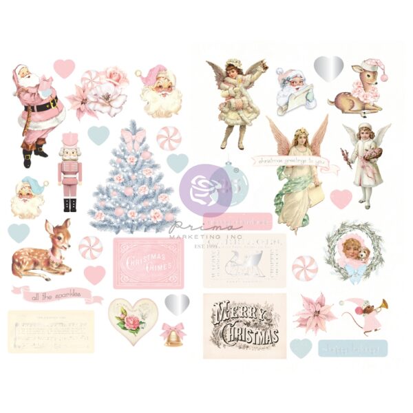 CHRISTMAS SPARKLE COLLECTION CHIPBOARD STICKER