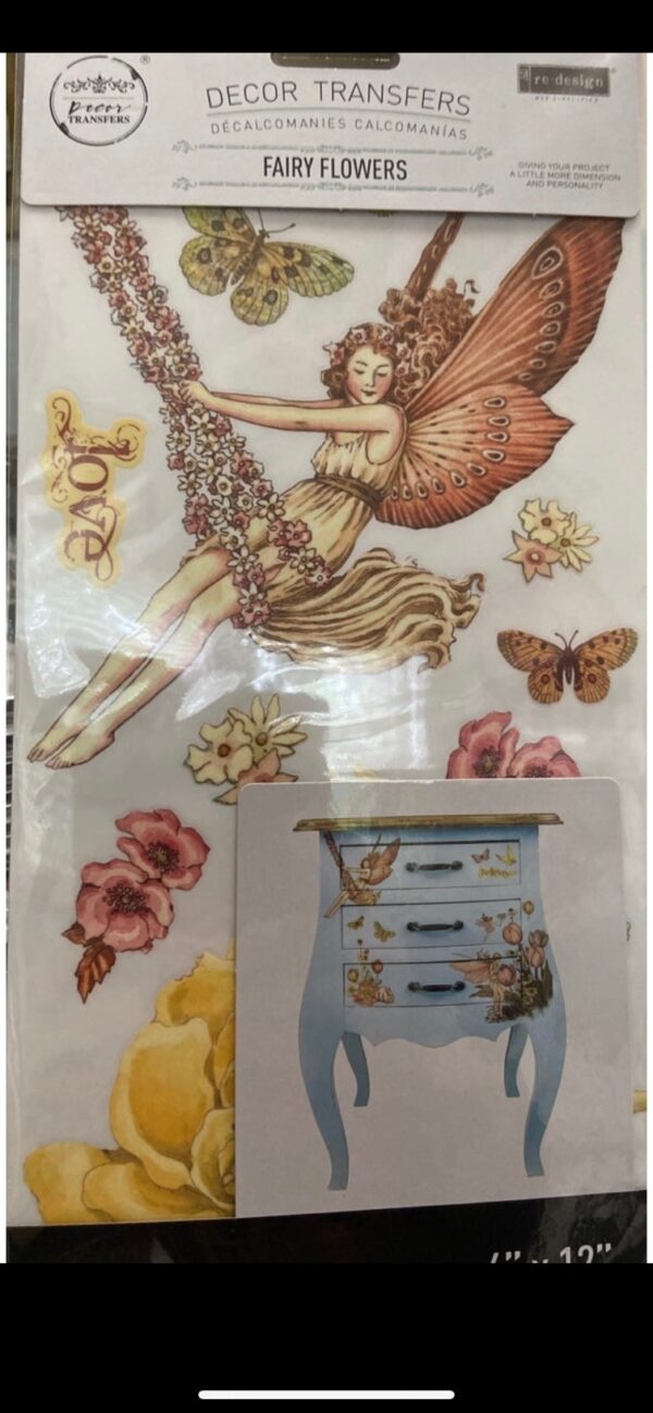 Re-Design - Decor Transfers - Fairy Flowers - Image 2