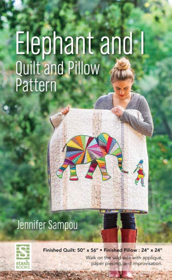 Elephant and I Quilt and Pillow # 80066