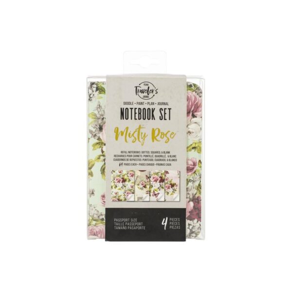 Prima Marketing Traveler's Journal Passport Refill 4/Pkg-Misty Rose, Multi - Image 2