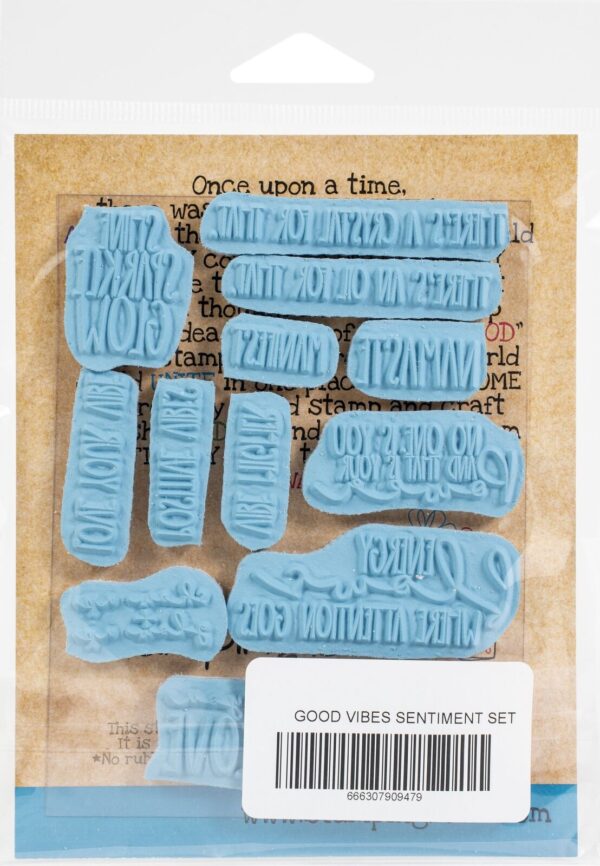 Stamping Bella Cling Stamps-Good Vibes Sentiment Set -EB947 - Image 3