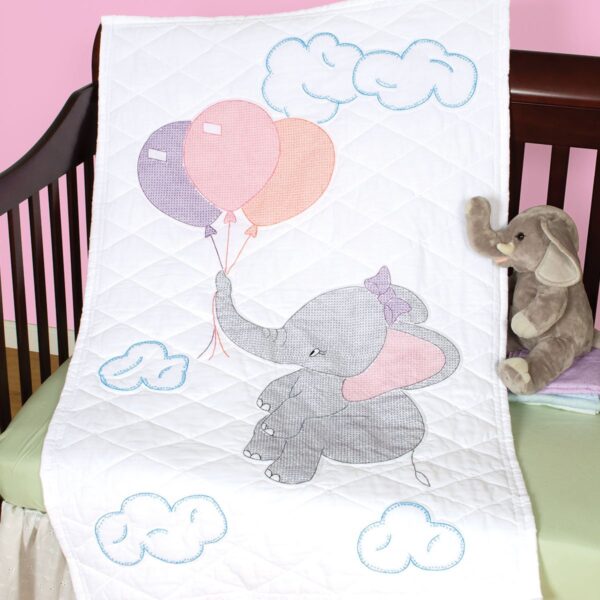 This Elephant Crib Quilt Top 4060-917