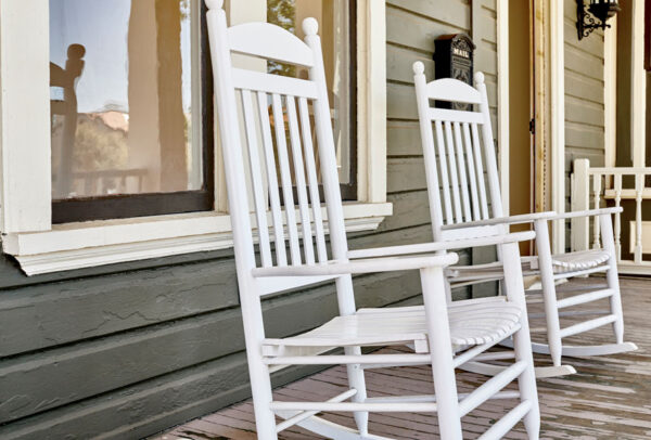 Oak rocker runners for outdoor rockers