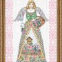 Jim Shore -14 Count Counted Cross Stitch Kit, 9 by 15-Inch, Spring Angel